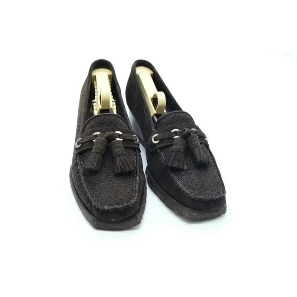 Stuart Weitzman Women's 7 M Loafers Brown Suede - Picture 2 of 9